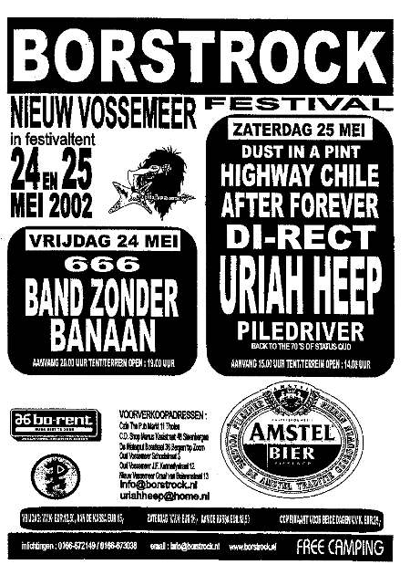 Uriah Heep - Borstrock - 2002 - poster